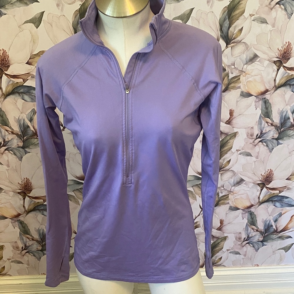 Nike Women's Purple Half-Zip Sweatshirt